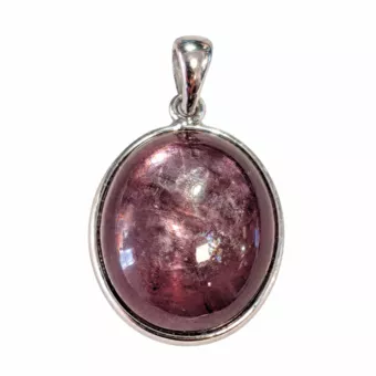 Pendentif Argent 925 Lépidolite AAA 2,55 g