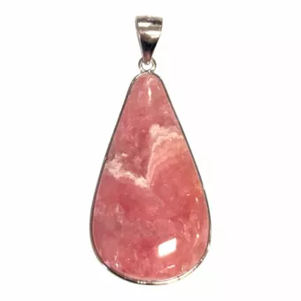 Pendentif Argent 925 Rhodochrosite Argentine AAA 1 pièces 5,09g