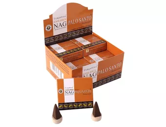 Encens Vijayshree Golden Nag Palo Santo en Cônes