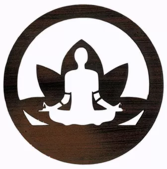 Panneau Aimanté en Bois Fleur de Lotus Bouddha 18cm pour HMD999
