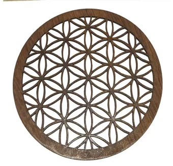 Panneau Aimanté  en Bois Fleur de Vie 18cm pour HMD999
