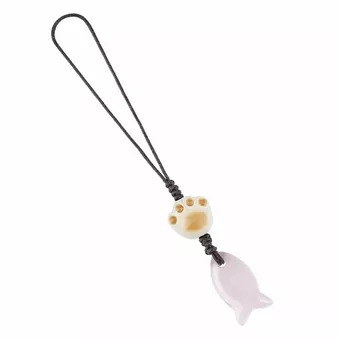 Bijoux de Sac Poisson en Quartz Rose A x3