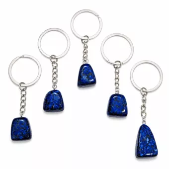 Porte-clés Fantaisie Effet Lapis-Lazuli 30mm x5