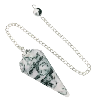 Pendule Agate Arbre Conique 6 faces