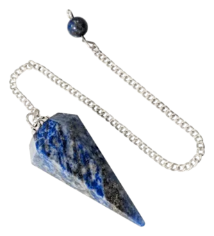 Pendule Lapis Lazuli Conique 6 faces