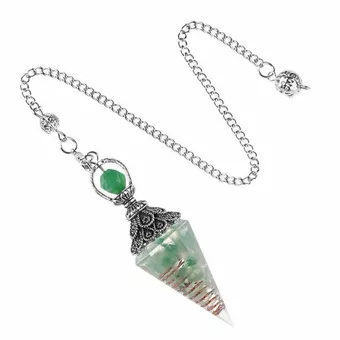 Pendule Orgonite Aventurine Verte 6 faces