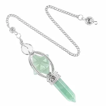 Pendule Aventurine Verte Merkaba 6 faces