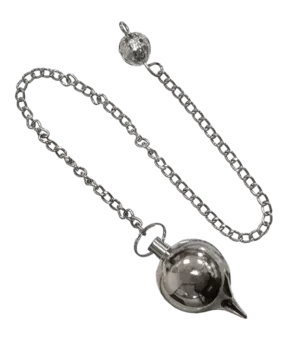 Pendule goute métal noir