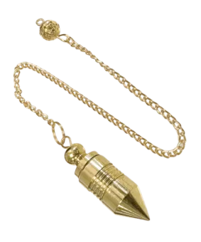 Pendule radiesthésie de guérison en cuivre avec réservoir