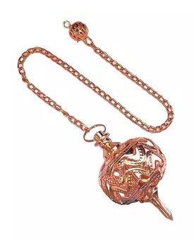 Pendule sphère en Laiton cuivrée