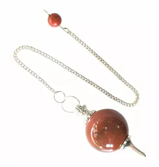 Pendule sphère Jaspe Rouge 4cm