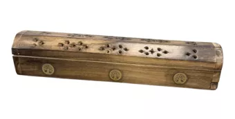 Porte Encens Coffret en Bois de Papri Arbre de Vie 30cm x 2