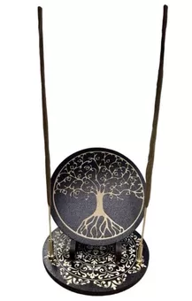 Porte Encens plaque  arbre de vie 10cm