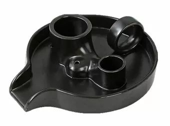 Porte Encens Céramique Noir pour Palo Santo et Sauge Blanche  18.50cm