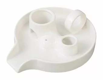 Porte Encens Céramique Blanc pour Palo Santo et Sauge Blanche  18.50cm