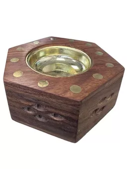 Porte charbon en bois 11cm