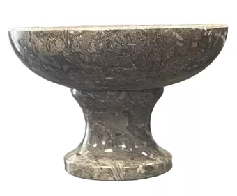 Porte charbon onyx en pierre naturelle (gris)