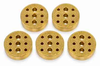 Porte-encens 9 trous doré – Lot de 5