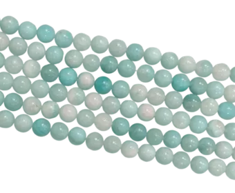 Perles Rondes sur Fil Amazonite Brésil A 6mm