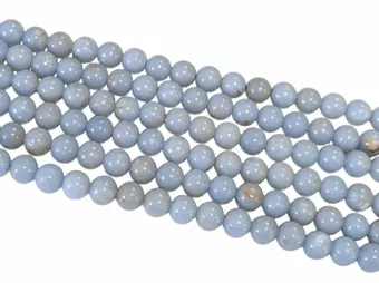Angelite perles A 6mm sur fil 40cm