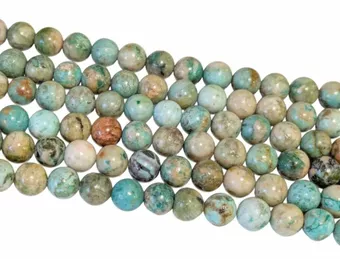 Chrysocolle A perles 8mm sur fil 40cm
