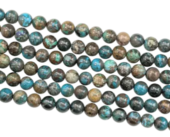 Chrysocolle du Congo AA perles 6mm sur fil 40cm