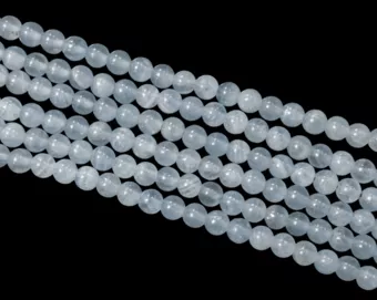 Calcite Bleue AAA perles 5.5mm sur fil 40cm
