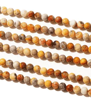 Perles Rondes sur Fil Agate Crazy Lace A 4-5mm