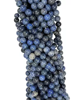 Dumotierite A perles 6.5-7mm sur fil 40cm