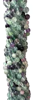 Fil de Perles Rondes Fluorite A 4 mm