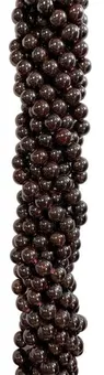 Perles Rondes sur Fil Grenat Rouge A 6mm