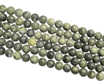 Jade Nephrite A perles 10mm sur fil 40cm