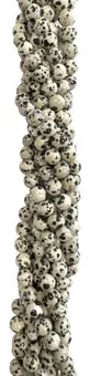 Fil de Perles Rondes Jaspe Dalmatien A 6 mm
