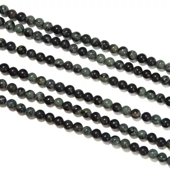 Perles Rondes sur Fil Jaspe Kambaba A 4mm