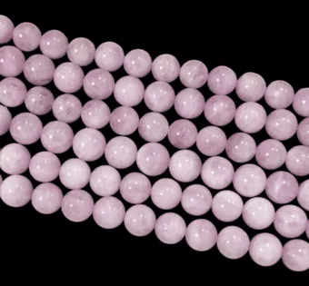 Perles Rondes sur Fil Kunzite A+ 10mm