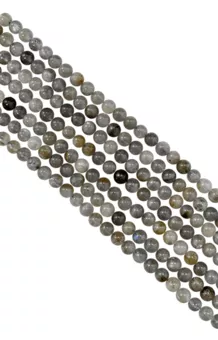 Perles Rondes sur Fil Labradorite A 3-4mm