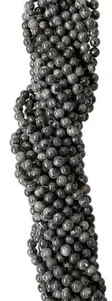 Perles Rondes sur Fil Larvikite A 4mm