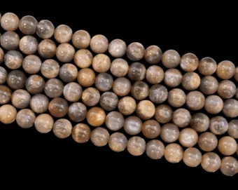 Pierre de Lune Noire Mix AA perles 8mm sur fil 40cm