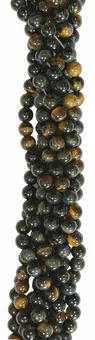 Perles Rondes sur Fil Œil de Faucon A 10mm