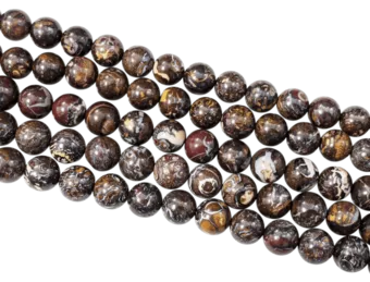 Opale Boulder AA perles 8-9mm sur fil 40cm