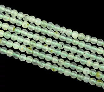 Prehnite A+ perles 4.5mm sur fil 40cm
