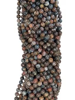 Perles Rondes sur Fil Pietersite A 8-9mm
