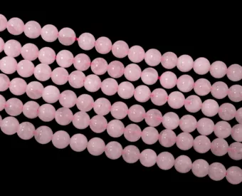 Perles Rondes sur Fil Quartz Rose AB 10mm
