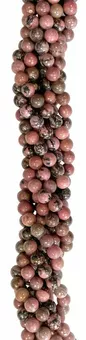 Perles Rondes sur Fil Rhodonite A 10mm