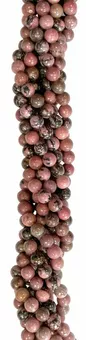 Fil de Perles Rondes Rhodonite A 4 mm