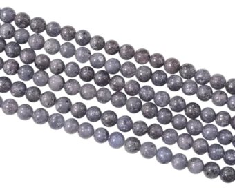 Saphir Bleu AA perles rondes 5-6mm sur fil 40cm