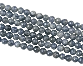 Saphir Bleu AAA perles rondes 5.5-6.5mm sur fil 40cm