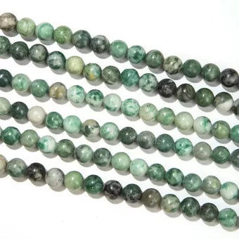 Fil de Perles Rondes Serpentine A 6 mm