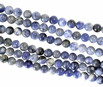 Sodalite A perles 6mm sur fil 40cm