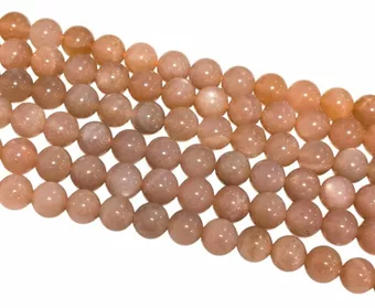 Pierre de Soleil A perles 8mm sur fil 40cm